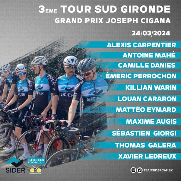 Info course Tour du Sud Gironde 2024