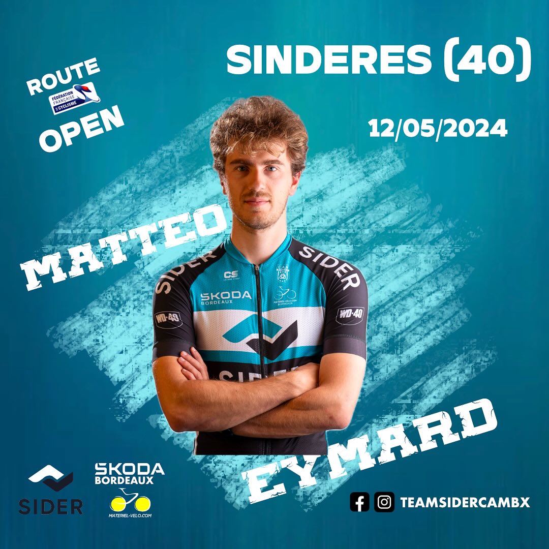 Affiche course Sindères dans les Landes (40)